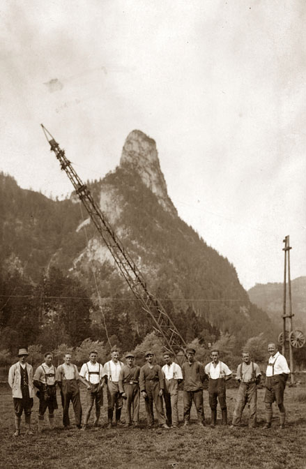 Stringing up lines in Bavaria, Post WW I