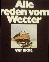 Advertisement for the German Railway System