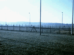 Heavy duty border between East and West Germany