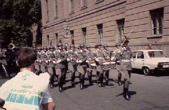 Honor Guard on the march, East Berlin, Summer '89
