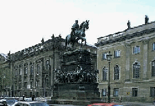 Statue of Fredrick the Great on Unter den Linden, the main avenue of Berlin