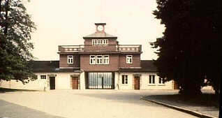 Entrance portal at concentration camp, Buchenwald